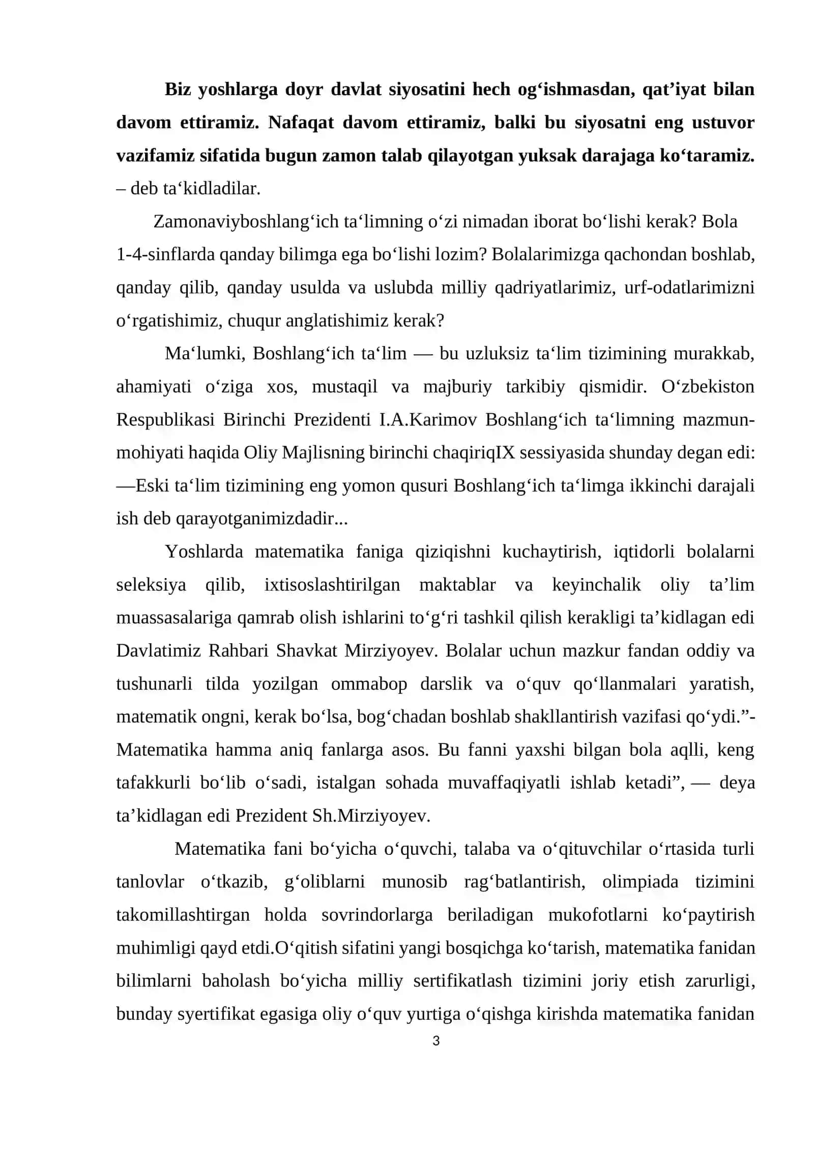 BOSHLANG‘ICH SINF MATEMATIKA O‘QITISH JARAYONIDA MEXNAT TARBYASINI SHAKLLANTIRISH METODIKASI 4