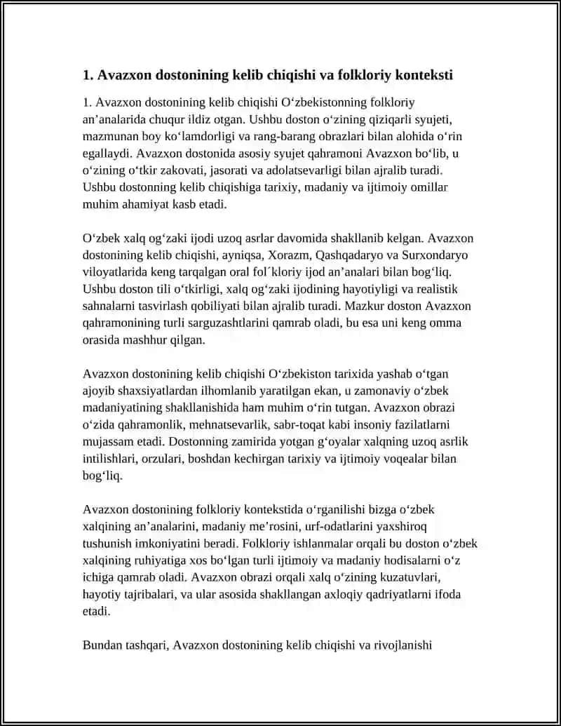 O'zbek Folklorshunoslik Referat 4