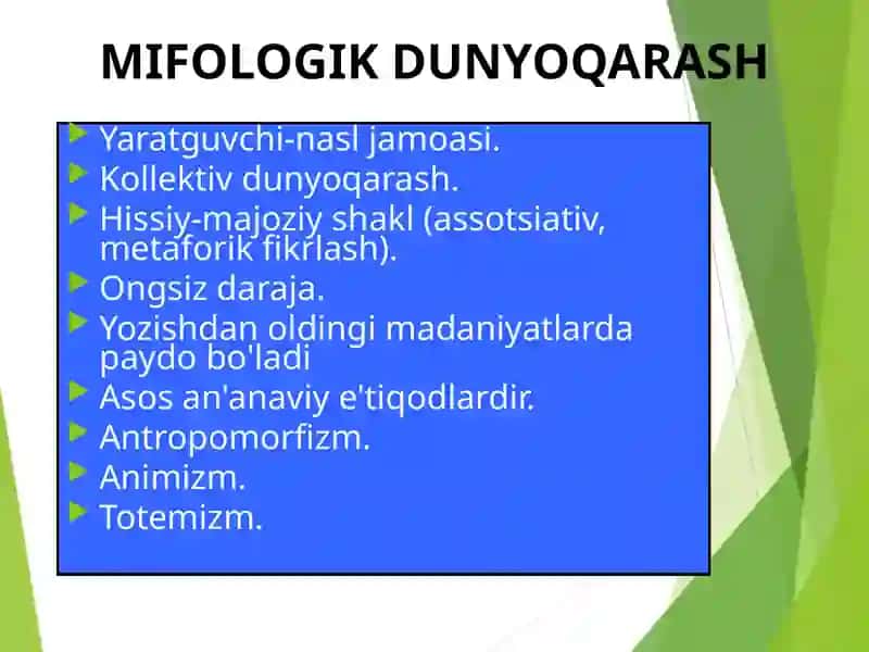 FALSAFA TURMUSH TARZI VA DUNYONI ANGLASH USULI 4
