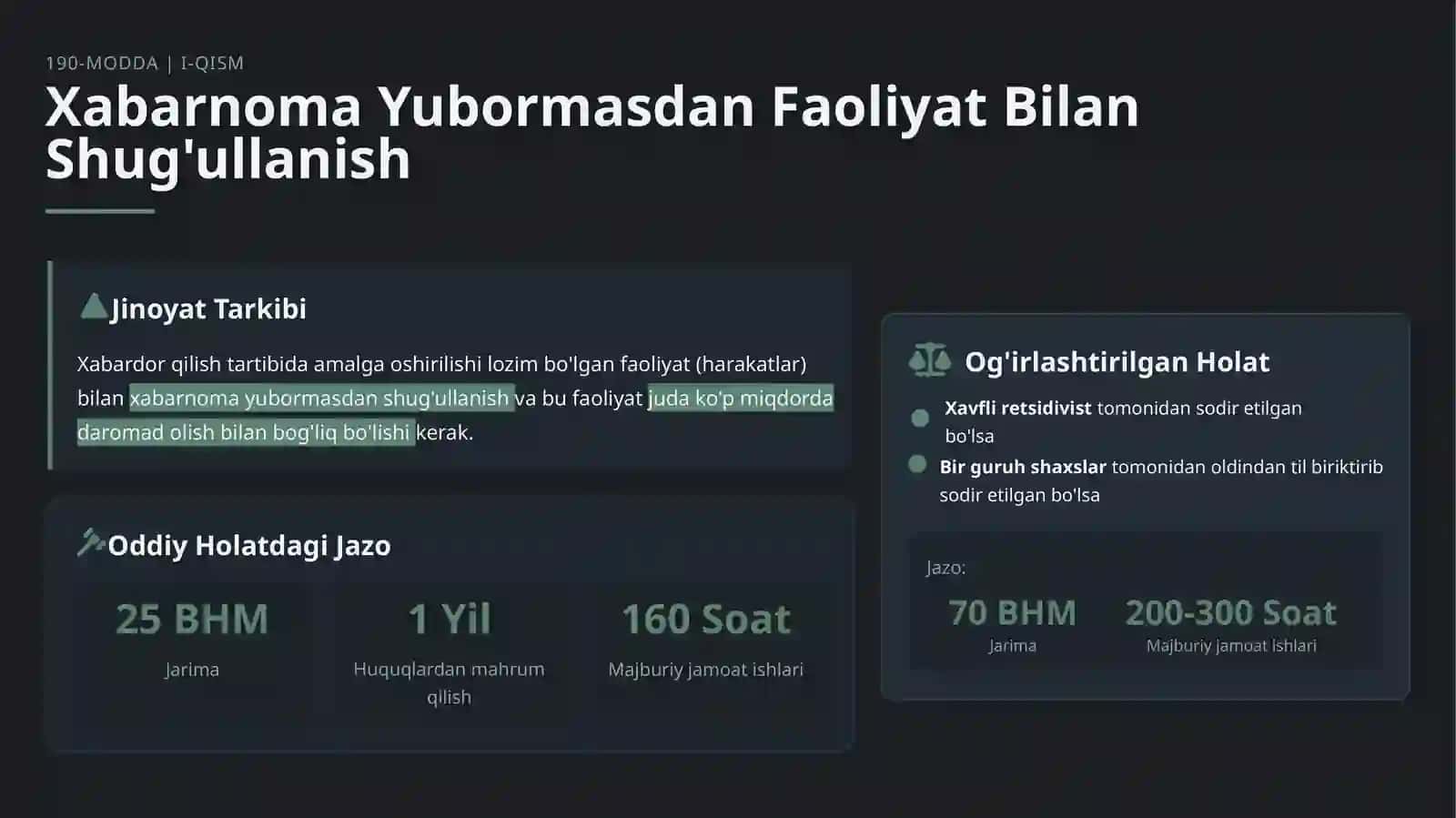 O'ZBEKISTON RESPUBLIKASI JINOYAT KODEKSI 4