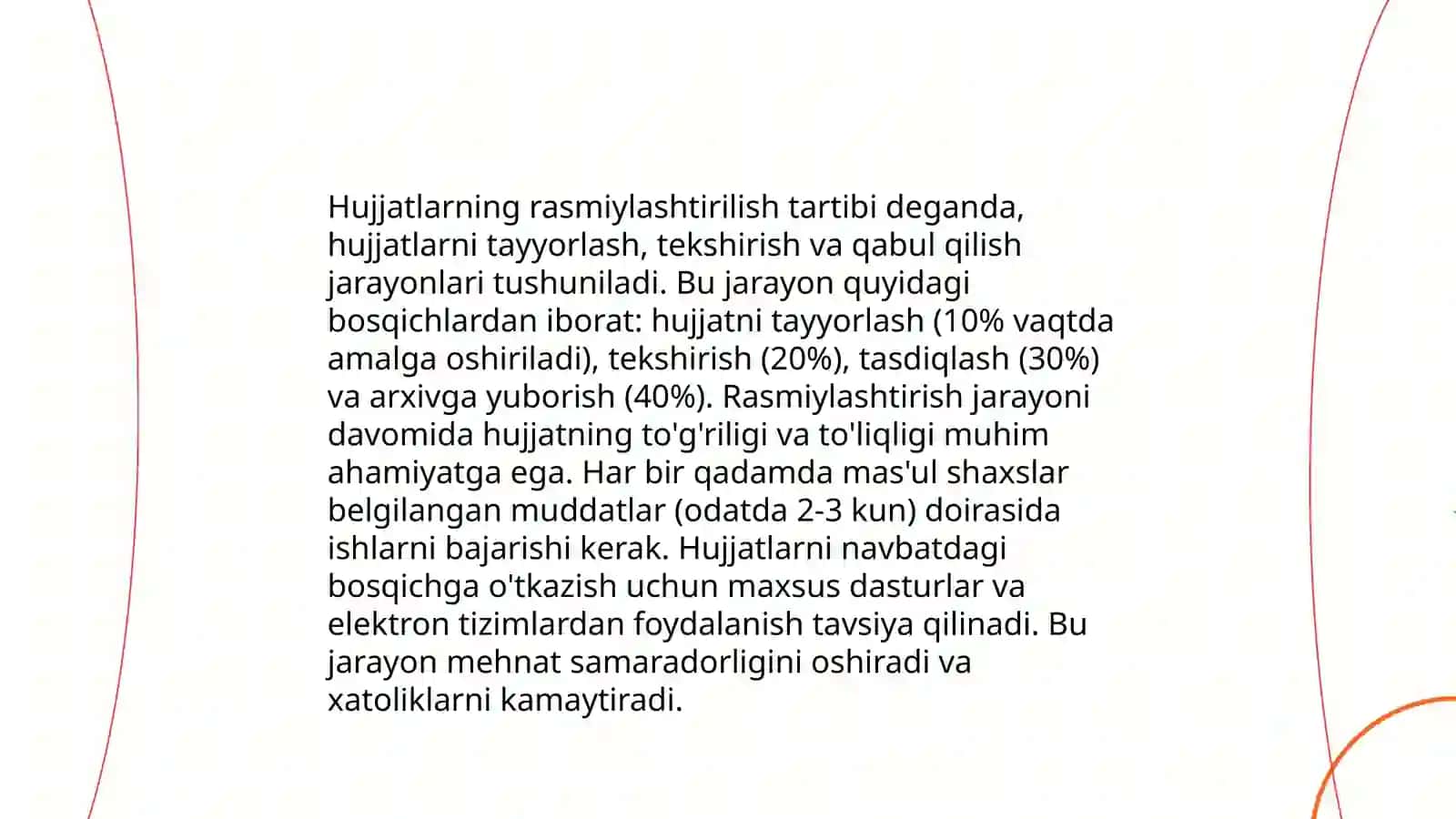 Tashkiliy hujjatlarning vazifasi.Tashkiliy hujjatlarning turlari. Mehribon Xursanmurodova 4
