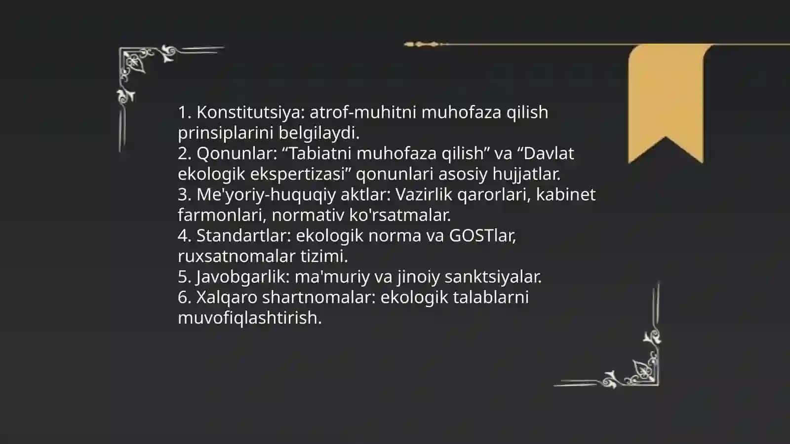 Tabiatni muhofaza qilish ekspertizasi 4