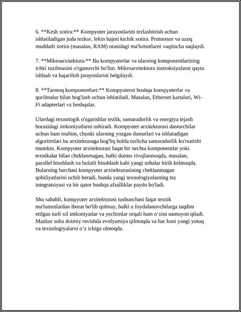 Kompyuter tashkil etilishida ko'p satihlik 4