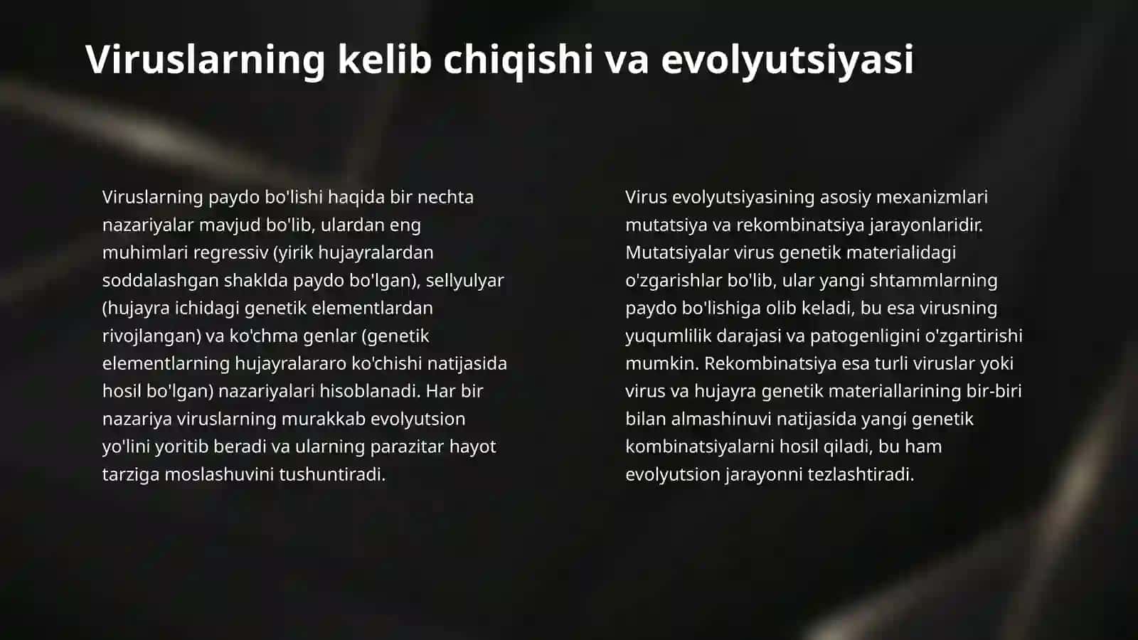 Epidemiya va pandemiyaga olib kelayotgan inson viruslari, ularning tarqalishi, profilaktikasi va qarshi kurash choralari. 4