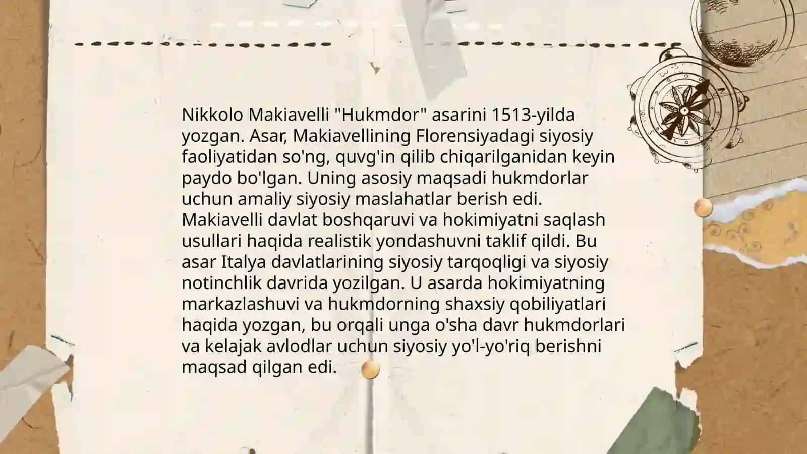 Makiavellining "Hukmdor" asari 4