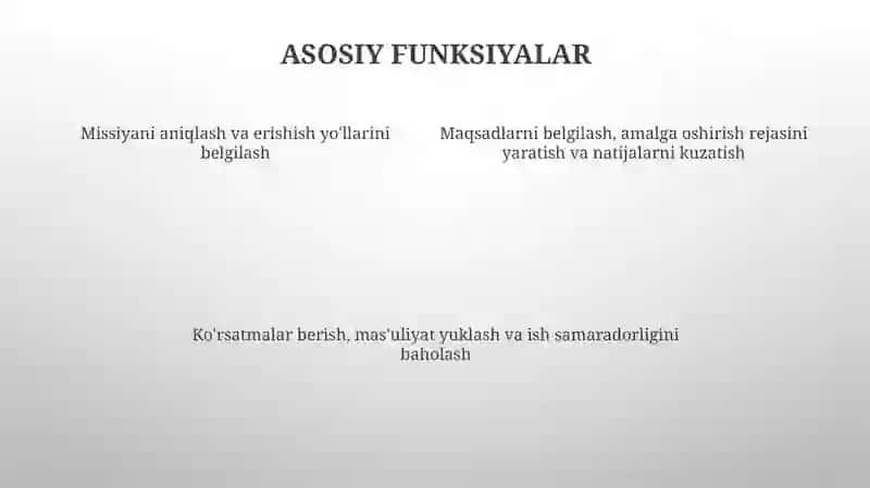 Menejer Faoliyatini Tashkil Etish 4