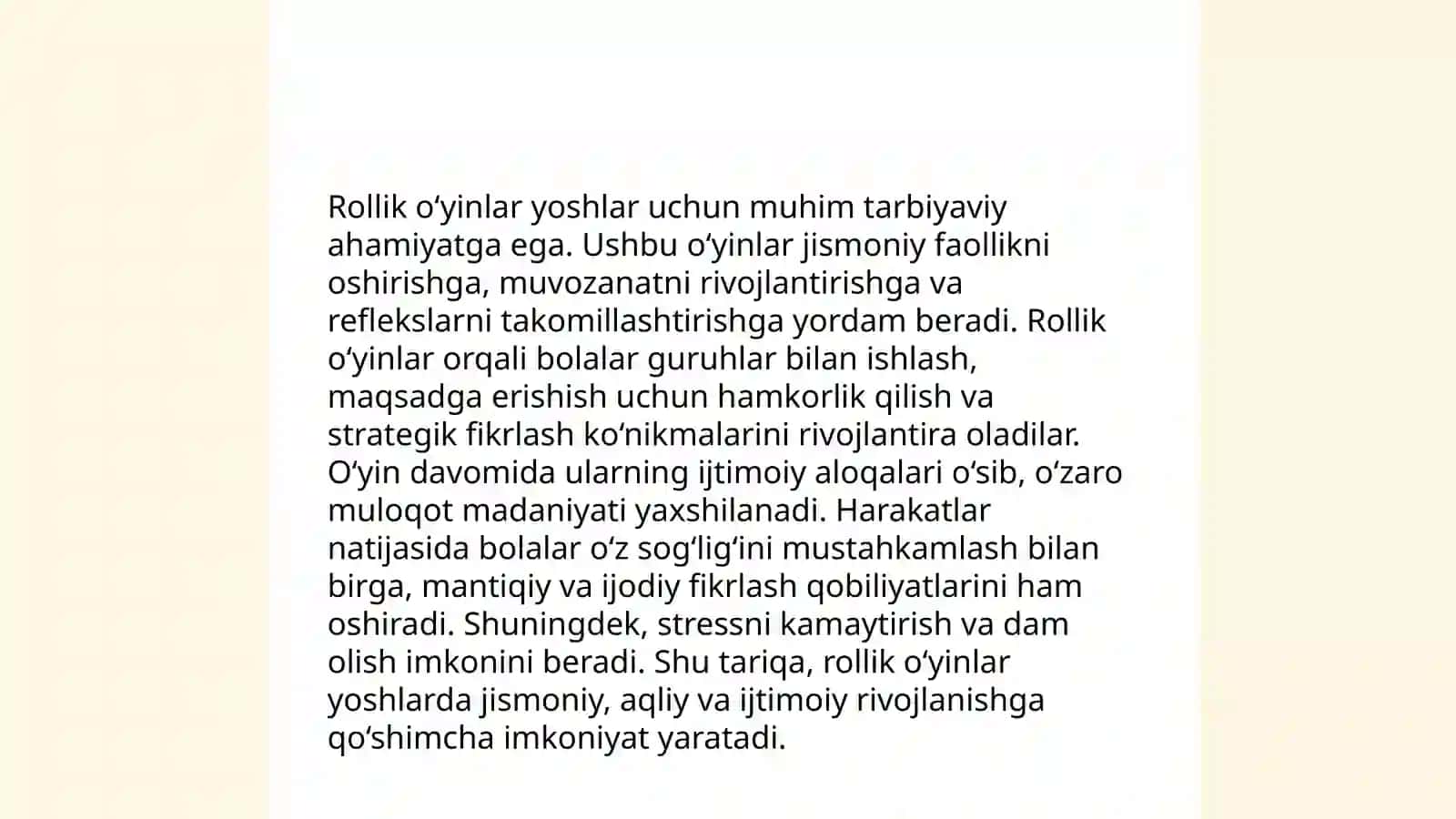 MTT larda oyinlarni tashkil etish mazmun-mohiyati 4