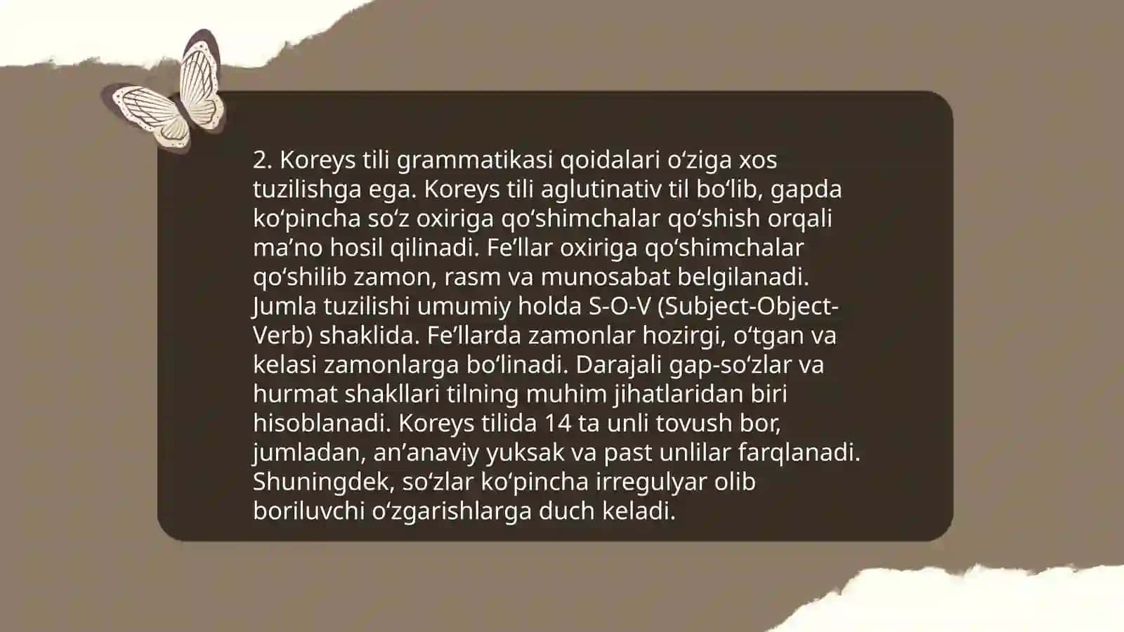 Koreys tili va Madaniyati haqida 4