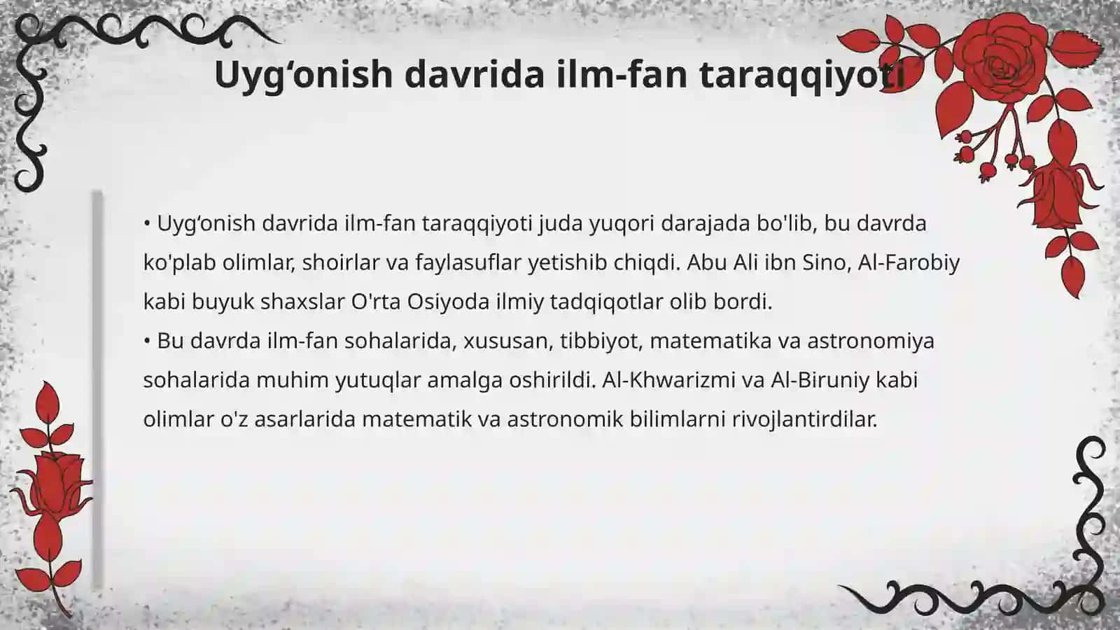 Uyg‘onish davri tarixi 4