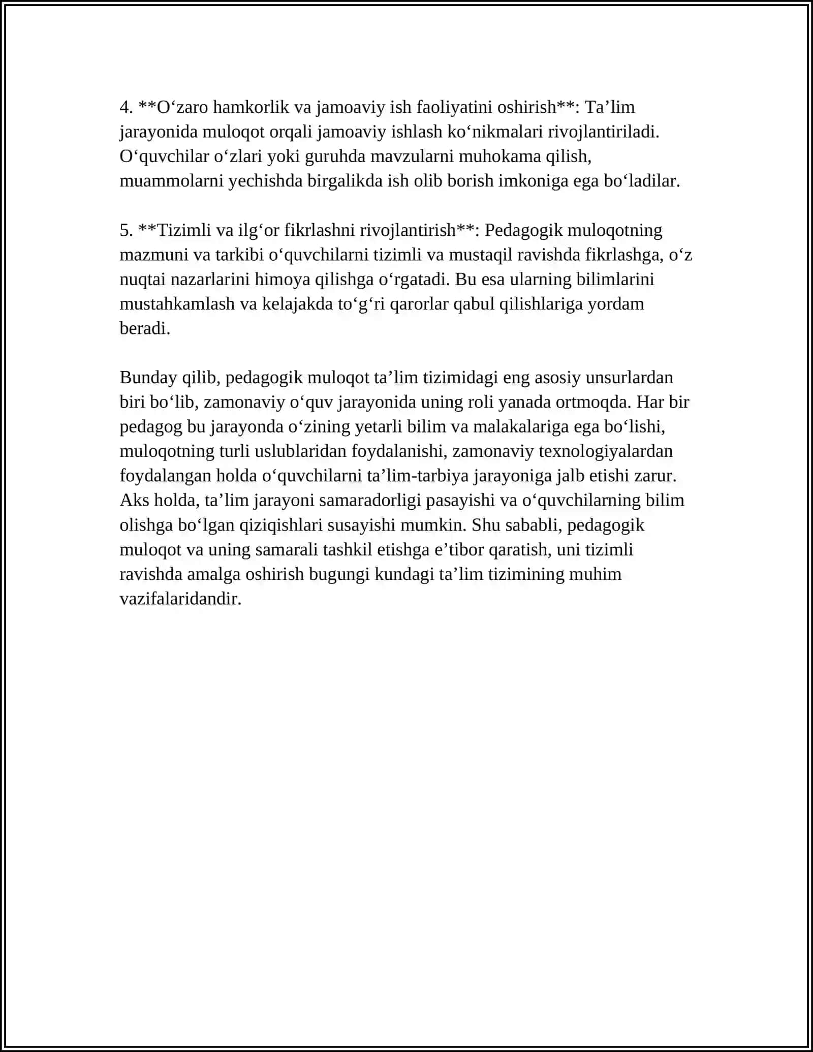 PEDAGOGIK MULOQOT MADANIYATNING TUZILISHI VA TURLARI 4