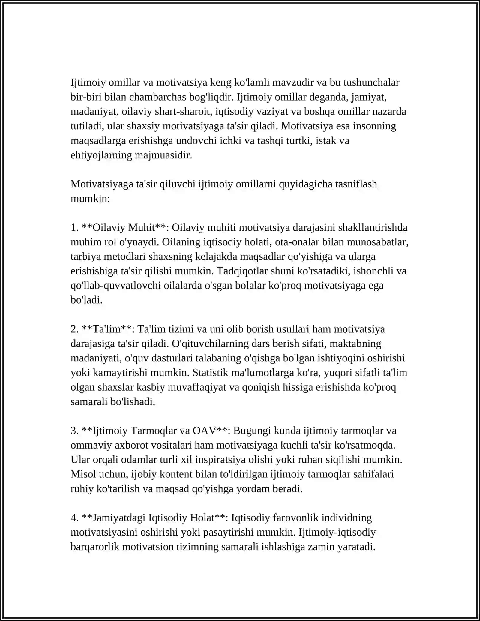 YOSH DAVRIDA MOTIVATSION SOHADAGI OʻZGARISHLAR UNING SABABLARI 4