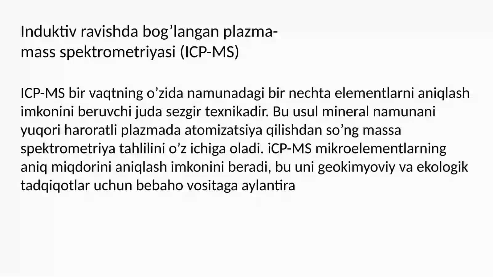Kimyoviy elementlarni tahlil qilish usullarini o‘rganish 4