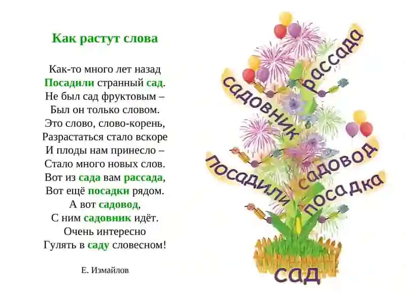 Однокоренные слова    и формы одного и того же слова 4
