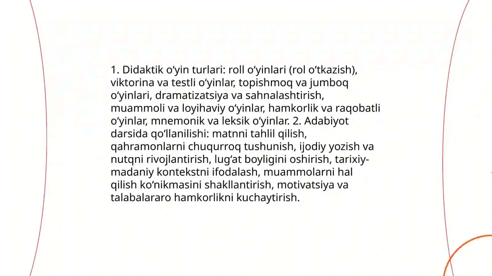 Didaktik o‘yinlar texnologiyasi va uning adabiyot darslaridagi o‘rni 4