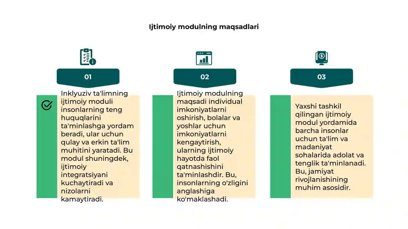 Inklyuziv ta'limning ijtimoiy moduli 4
