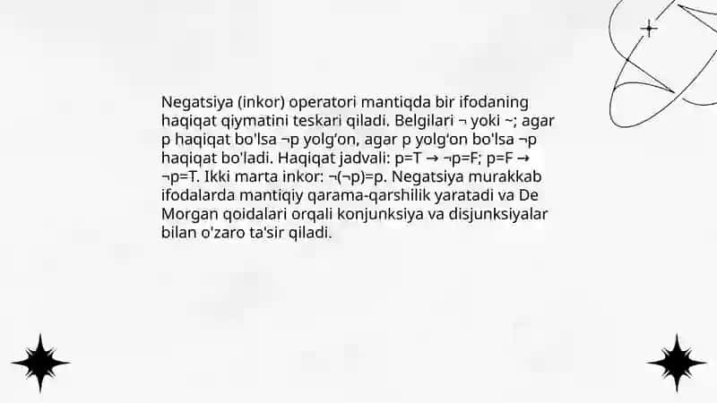 Murakkab mantiqiy ifodalar 4
