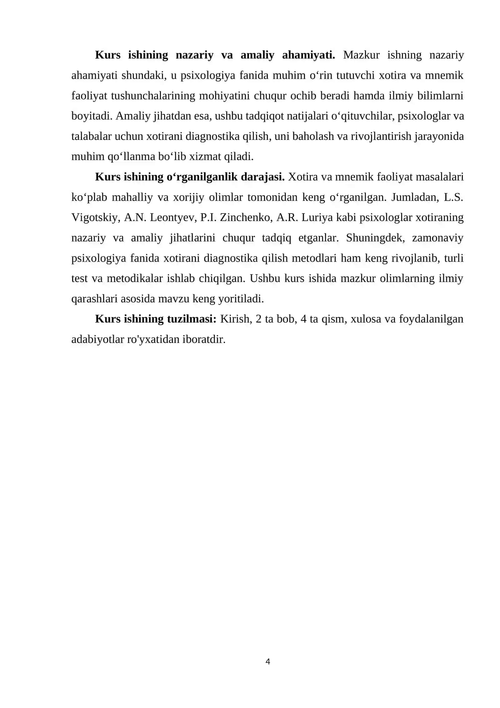 Xotirani mnemik faoliyat diagnostikasi va xotirani diagnostika qilish metodlari 4