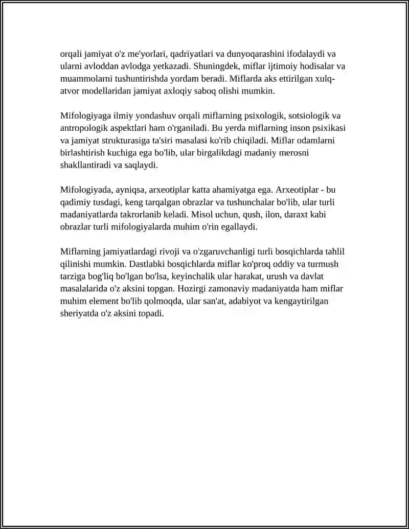 MITROLOGIYA BUYICHA ASOSIY TUSHUNCHALARVA TA'RIFLARNI O'RGANISH 4