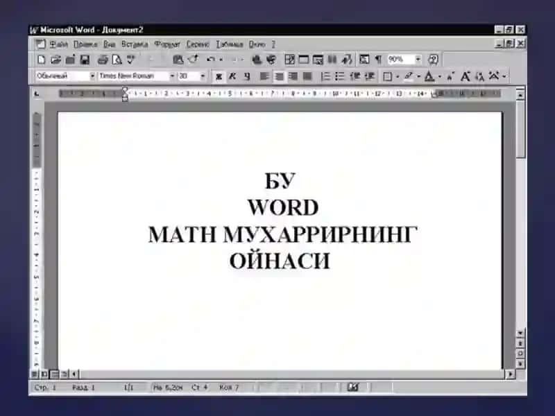 Matn muharrirlari va Wordmatn protsessori 4