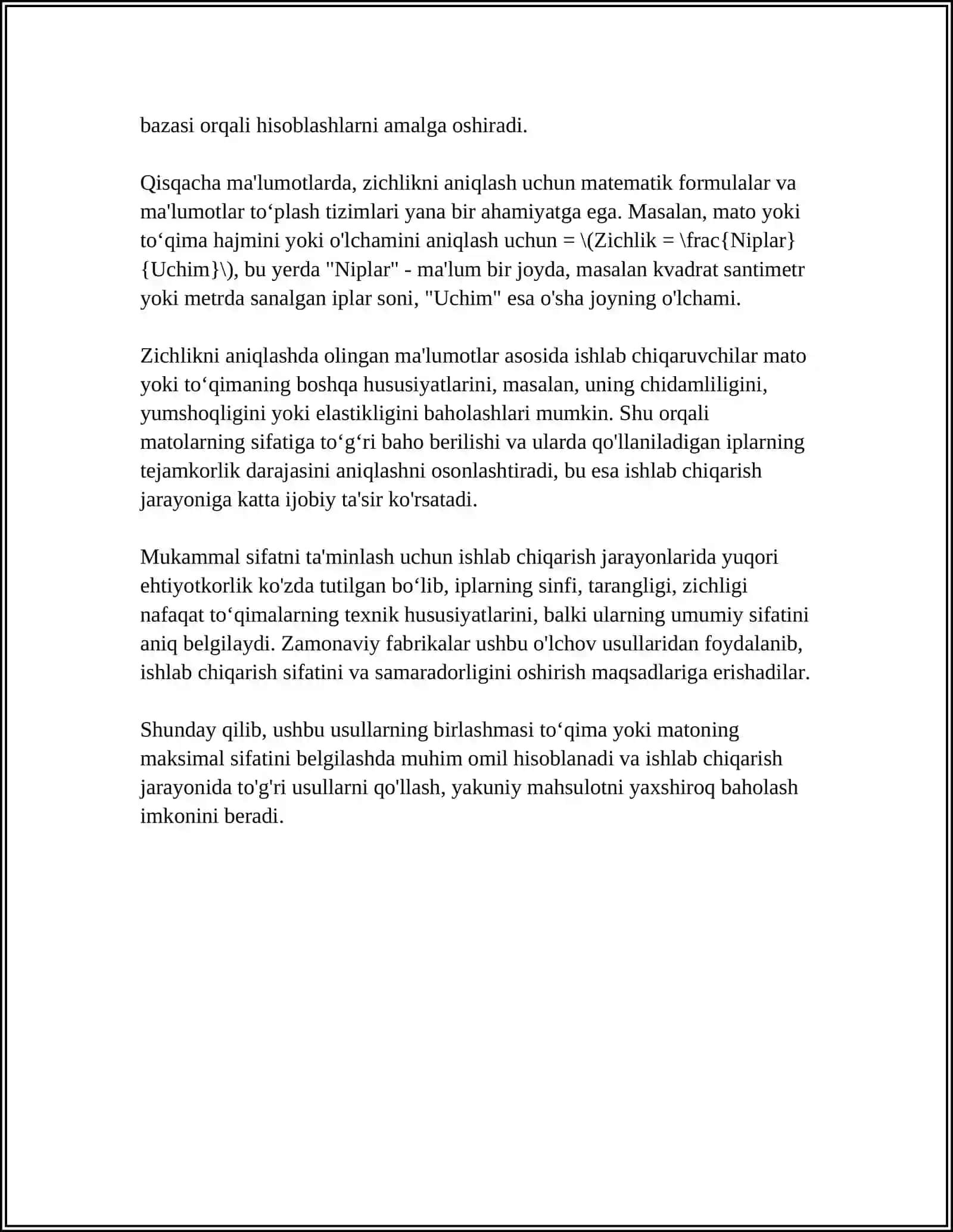 ORGANIZM TOʻQIMALARI ZICHLIGINI ANIQLASH 4