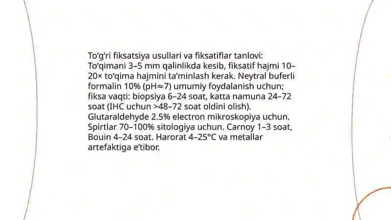 Gistopreparatlar tayorlash va turli mikroskoplarda oʻrganish 4