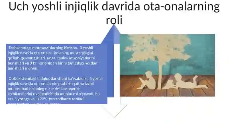 Erta bolalik davrida o'z-o'zini anglashning rivojlanishi 4