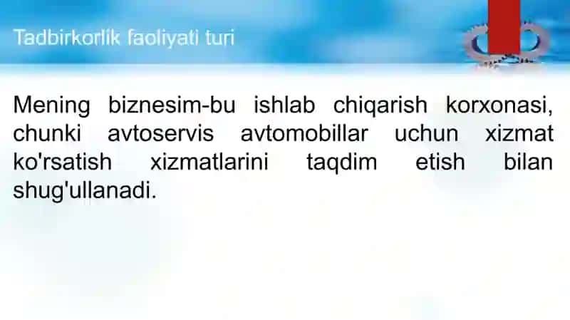 Avtoservis ochish 4