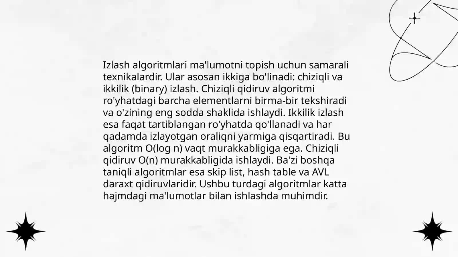 Saralash va izlashning samarali algoritmlari 4