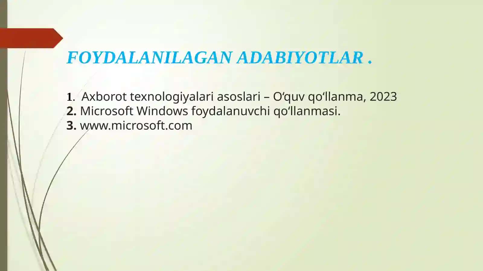 Micromedia Flash MX dasturidagi animatsiyalar 4