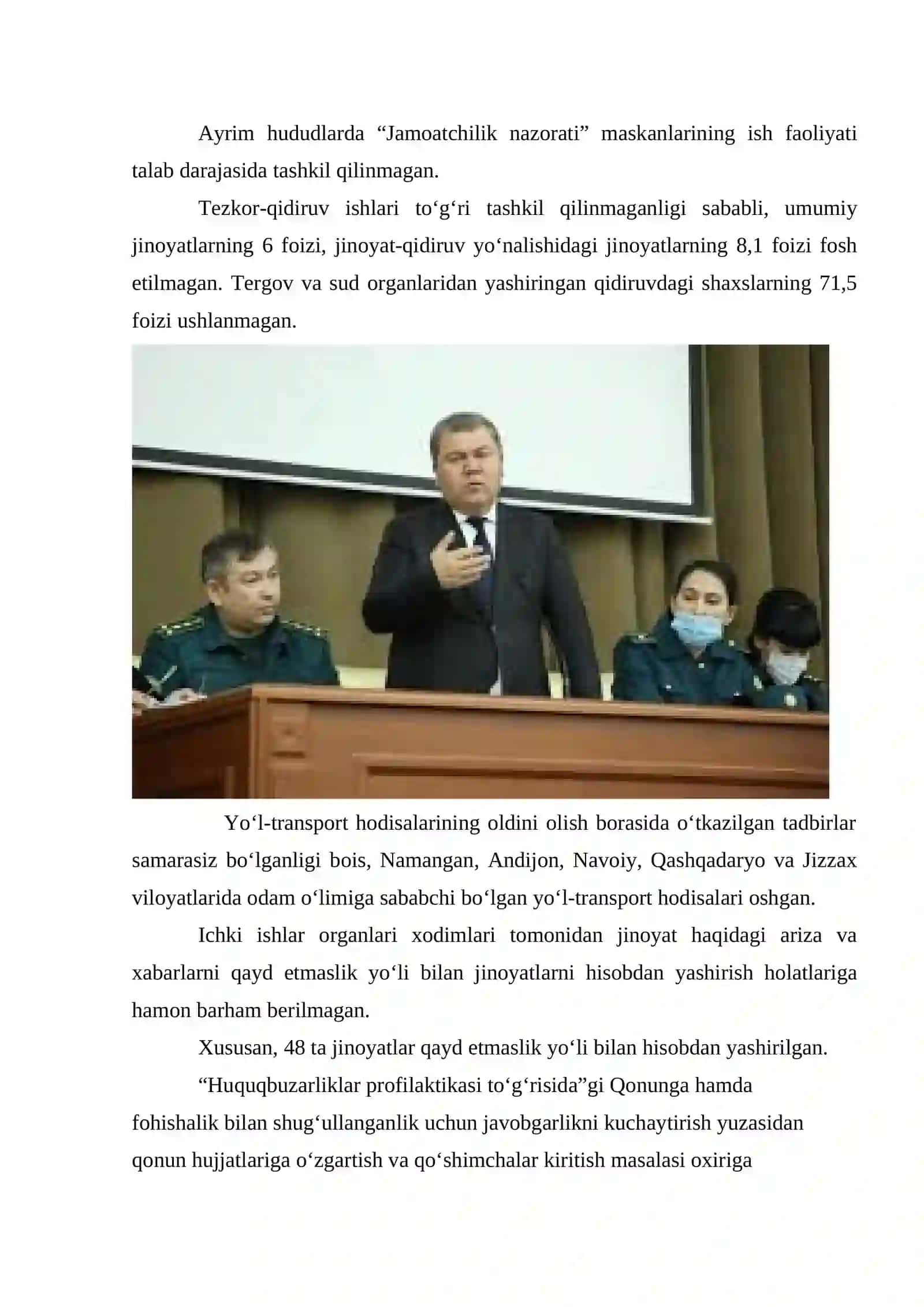 Hozirgi zamon yoshlar o`rtasida sodir qilinayotgan jinoyatchilikning oqibatlari 4