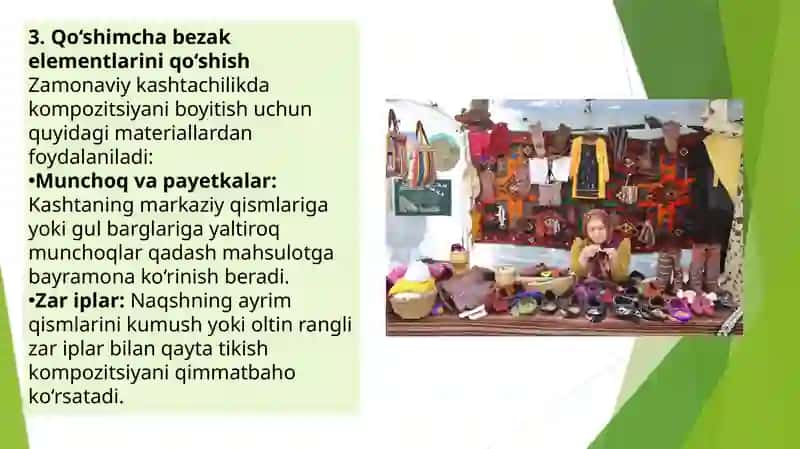 AMALIY MASHG‘ULOT:  KASHTA KOMPOZITSIYASINI YAKUNLASH VA BEZASH 4
