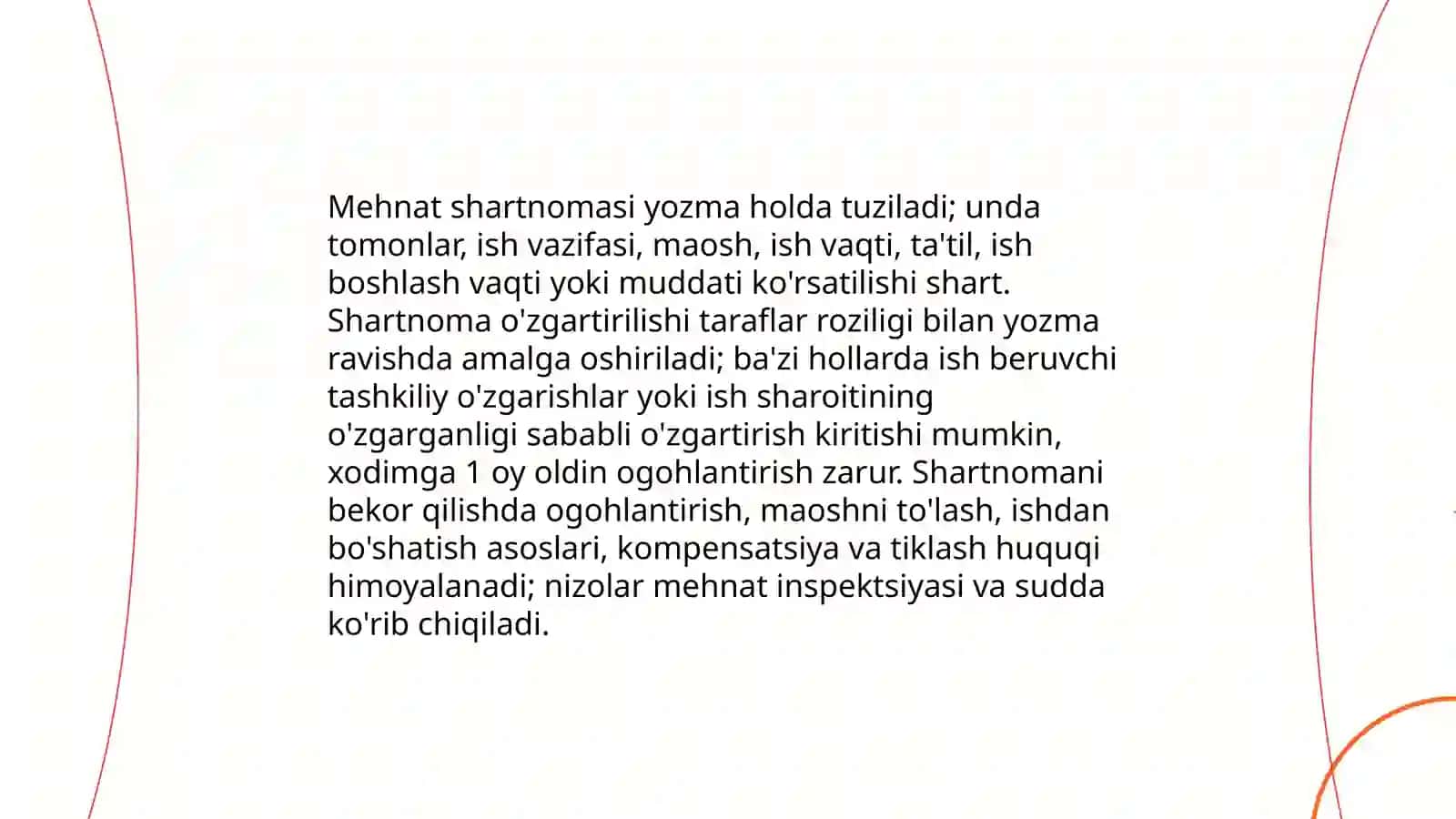 Mehnat qonunchiligi asoslari va xodimlar huquqlari 4