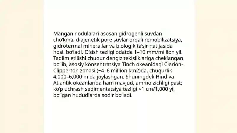 Dunyo Okeani Dengizlar Foydali Qazilmalarni Organish 4
