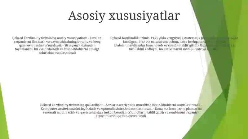 Dekart Kardinatalar Sistemasi 4