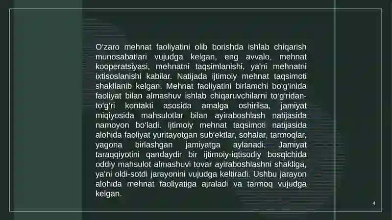 Savdoda mehnat resurslarining ijtimoiy-iqtisodiy mohiyati va ahamiyati 4