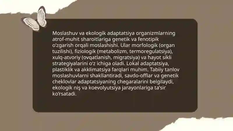 Evolutsiyaning ekologik asoslari 4