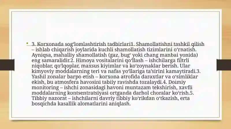 Kimyoviy omillarning umumzaharli va maxsus ta’siri 4