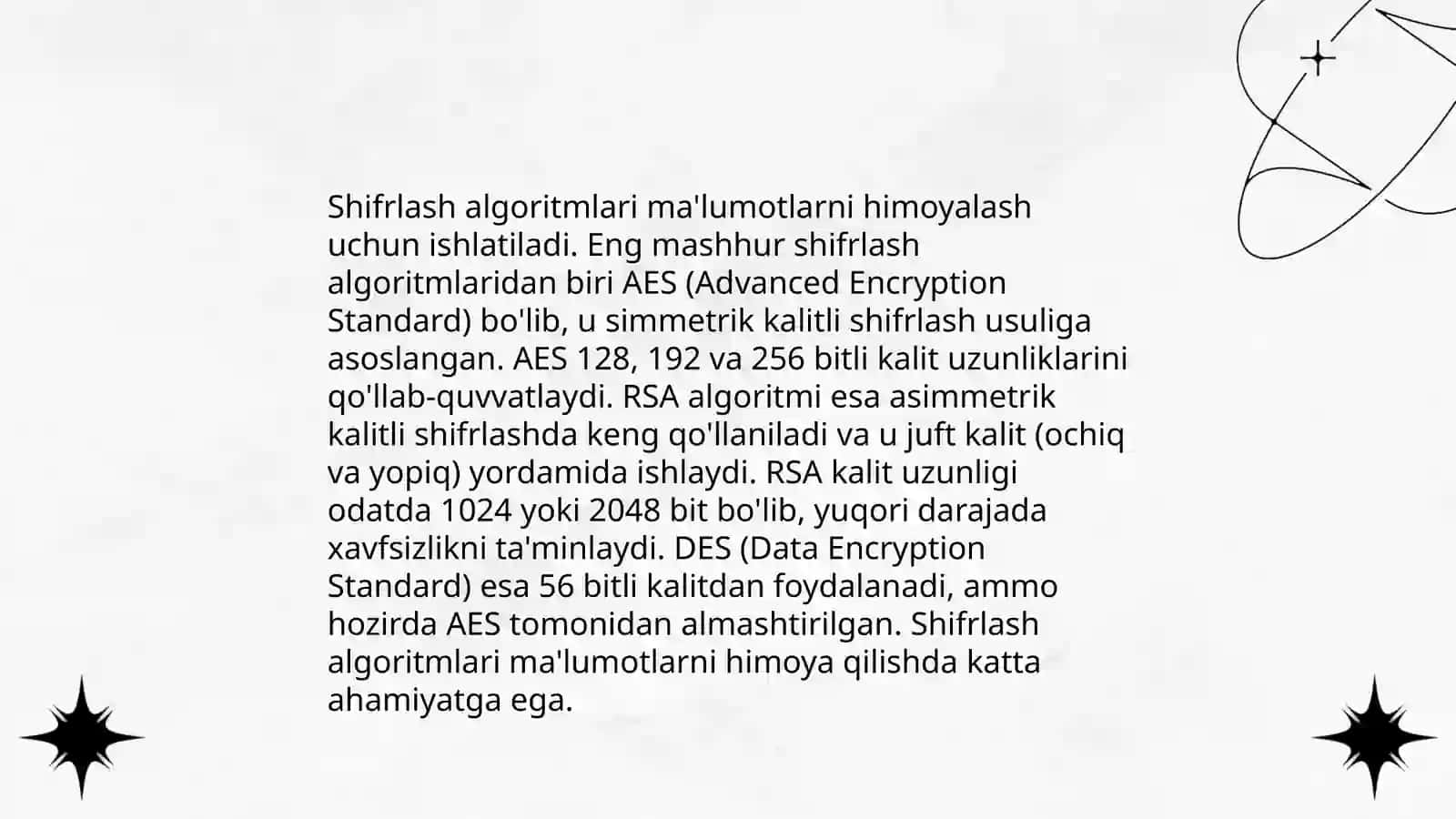 Axborotni himoyalashning kriptografik usullari 4