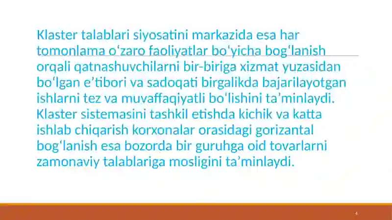 IQTISODIYOTDA INNOVATSION KLASTERLARNI SHAKLLANTIRISH ZARURIYATI 4