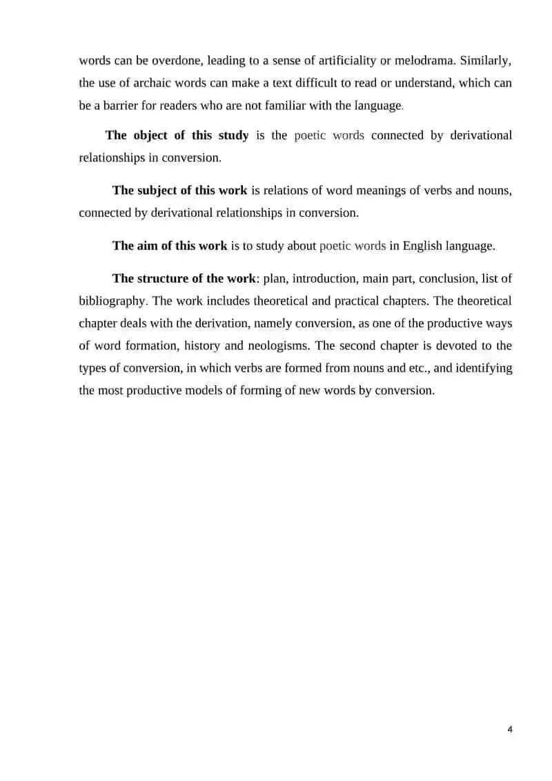 THEME: POETIC AND HIGHLY LITERARY WORDS 4