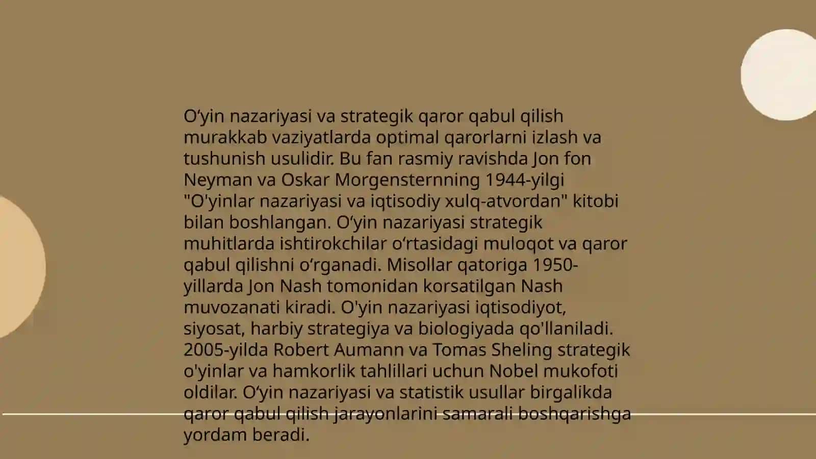 O'yin nazariyasi va uning institutsional tahlilda qo'llanishi 4