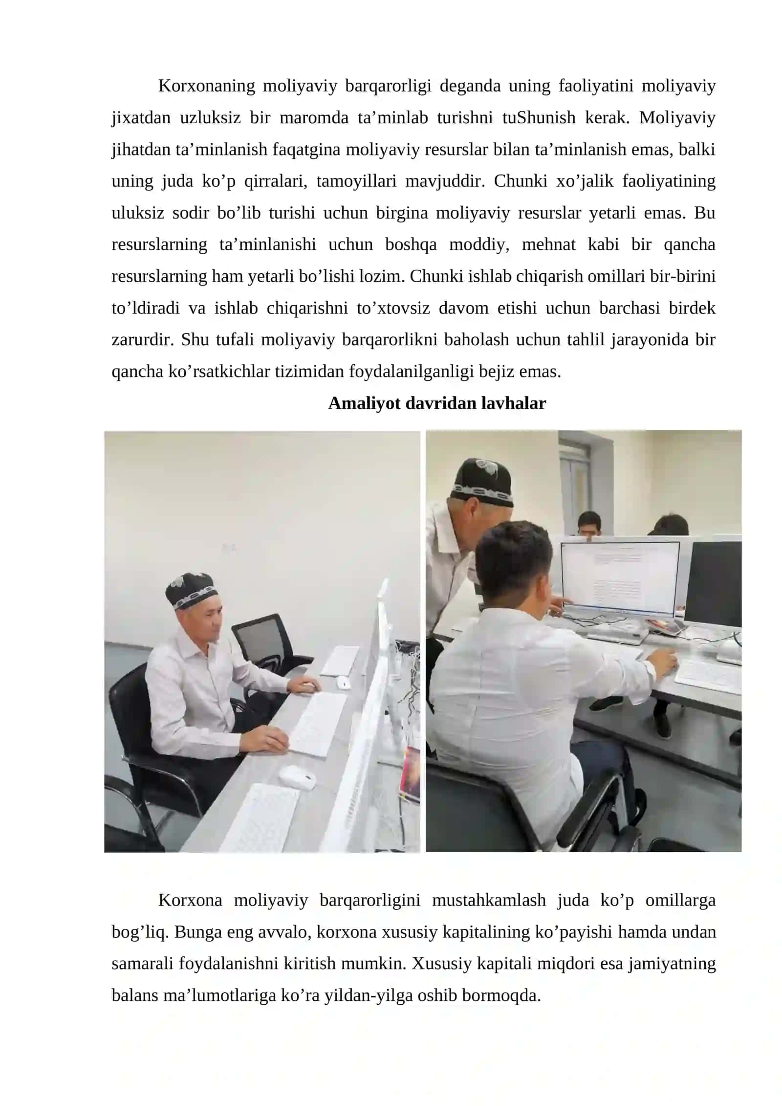 SURXON TEKS MCHJ amaliyot hisoboti 4