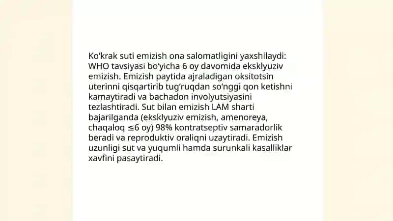 Koʻkrak Suti Bilan Emizish Ahamiyati va Uni Tahlil Qilishda Hamshiralar Oʻrni 4