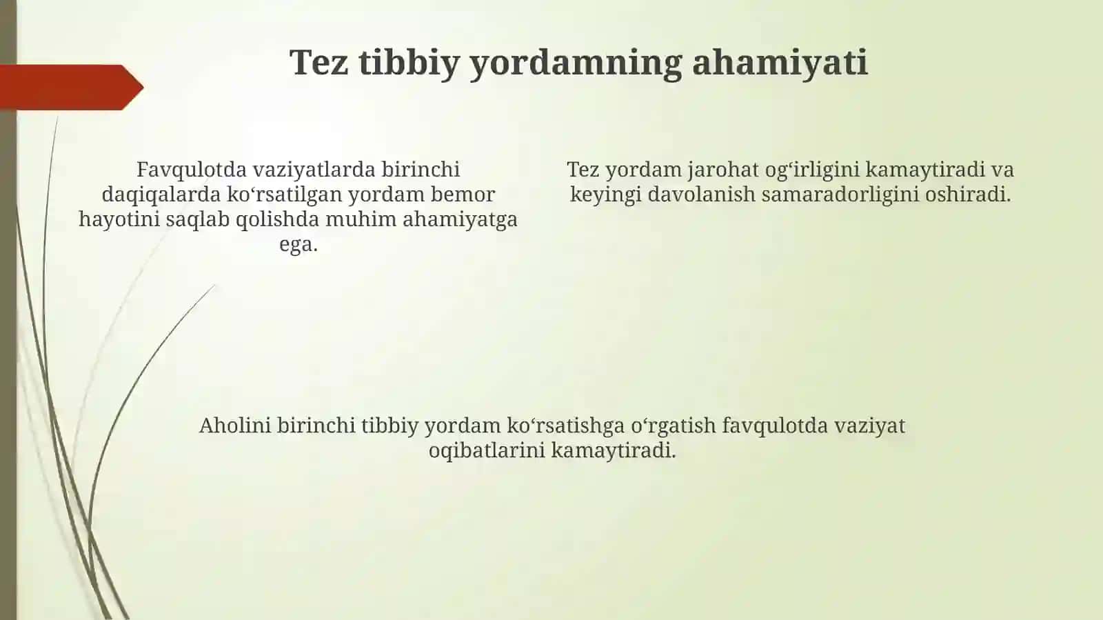 Favqulotdavaziyatlardaaholigateztibbiyyordamkoʻrsatish 4