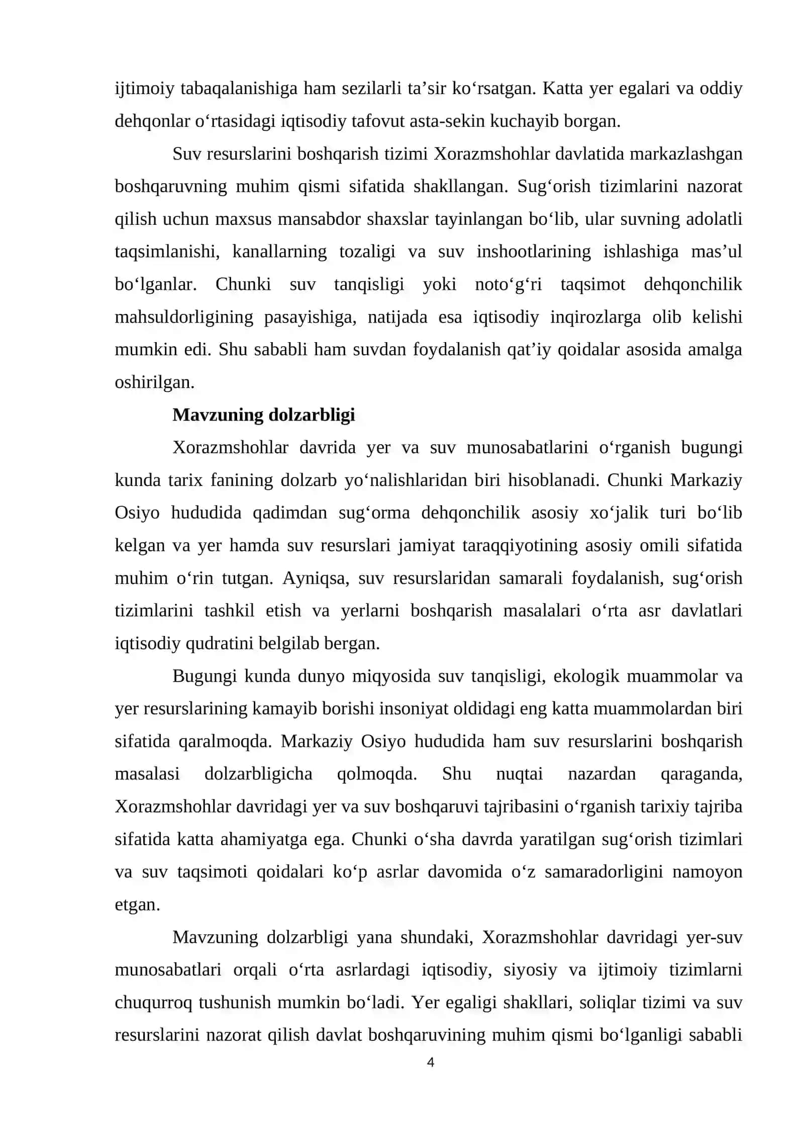 Xorazmshohlar davrida yer va suv munosabatlari 4