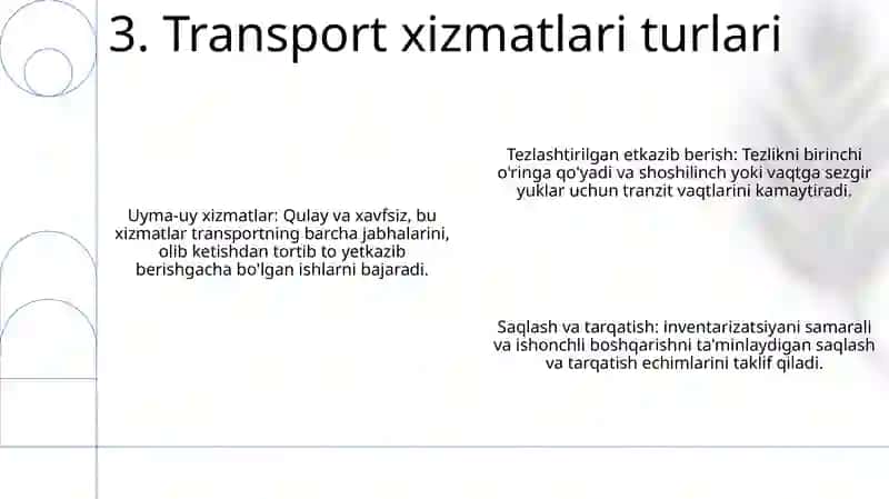 Transport Xizmatlari Va Yuklarni Ekspeditsiyalash 4