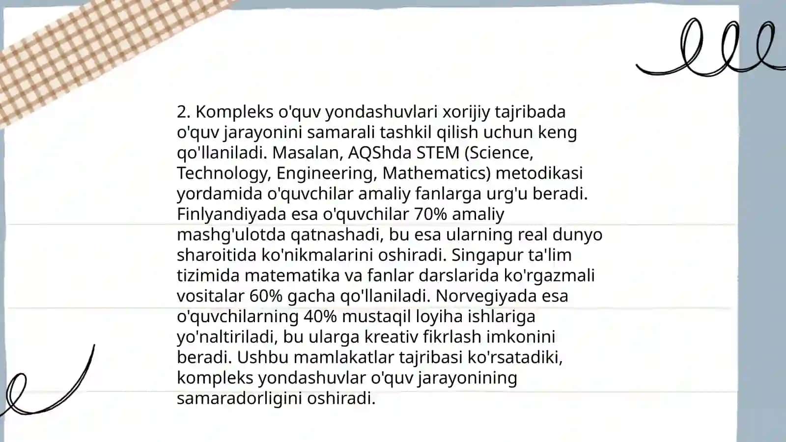 Tarbiya fanini o'qitishda xoriy tajribasidan foydalanish 4