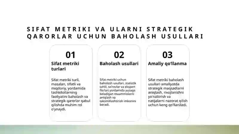 Sifat indikatorlari asosida strategik rejalashtirish va qaror qabul qilish mexanizmlari 4