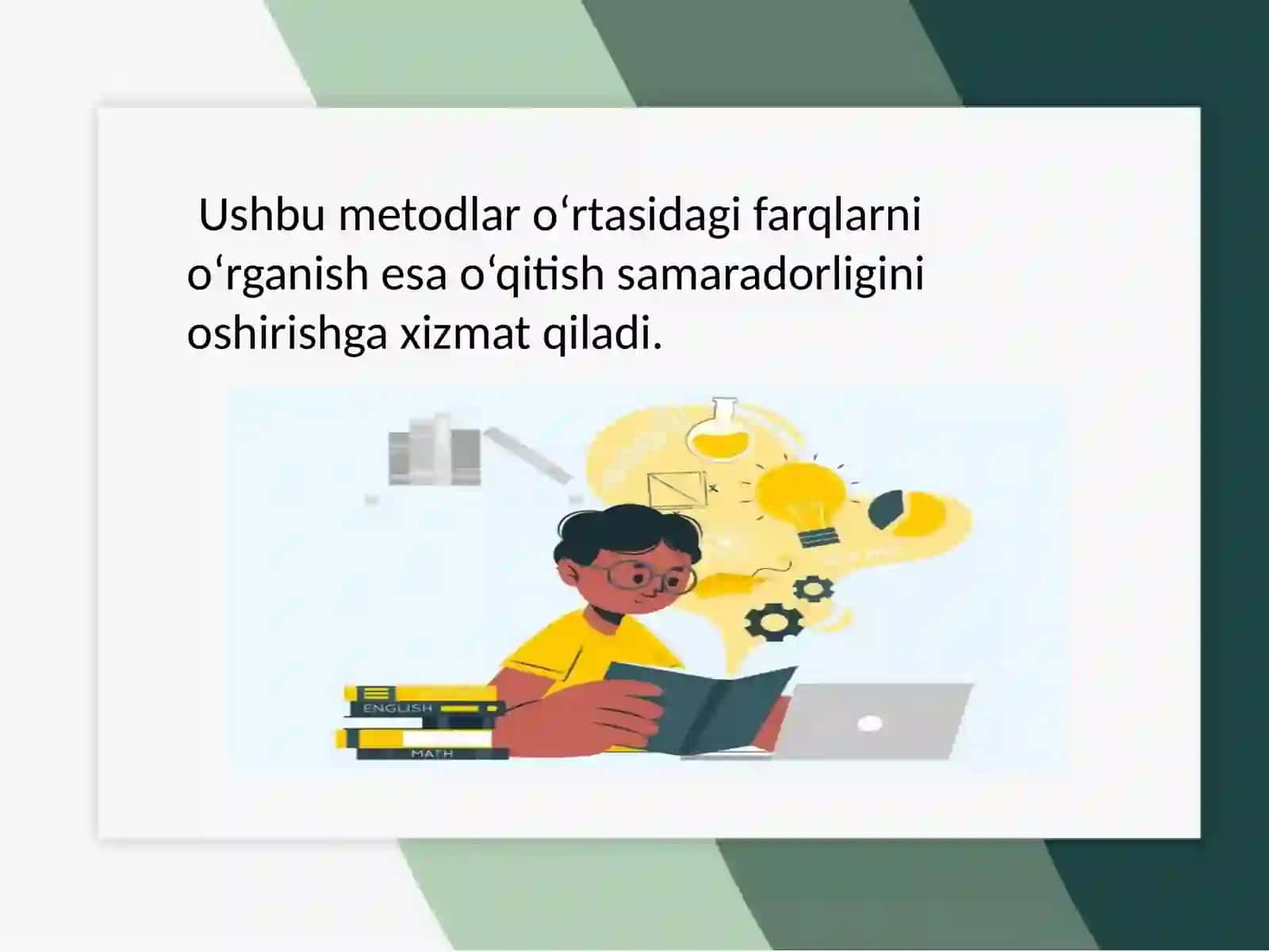 Chettillarini oʻqitish va oʻrgatishning tajribali uslublari 4