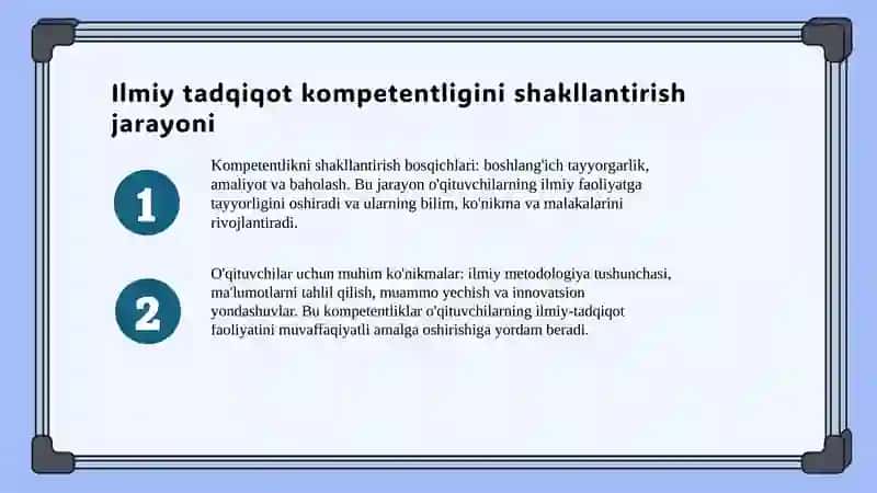 Ilmiy tadqiqot kompetentligi 4